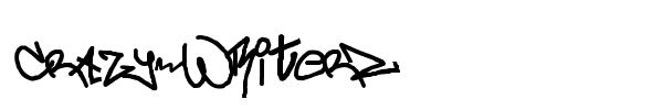 crAzy-WRiterZ font preview